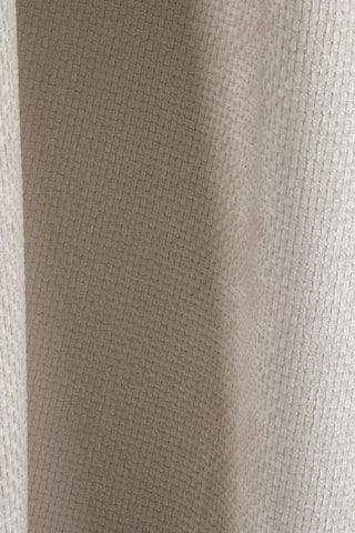 Canapé d'angle droit panoramique Maurice - Beige - 5 places - En tissu chenille