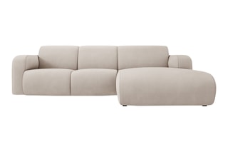 Canapé d'angle droit Lola Beige