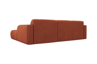 Canapé d'angle droit Lola Orange