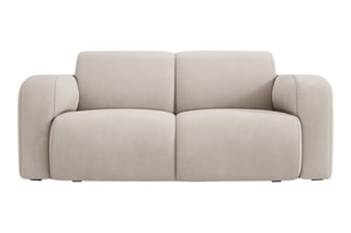 Canapé Lola - Beige - 2 places - En tissu chenille