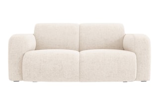 Canapé Lola - Beige clair - 2 places - En tissu chenille