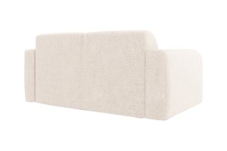 Canapé Lola - Beige clair - 2 places - En tissu chenille