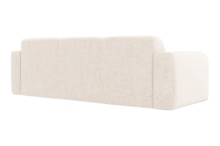 Canapé Lola - Beige clair - 3 places - En tissu chenille