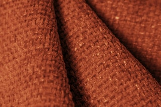 Canapé Lola - Terracotta - 3 places - En tissu chenille