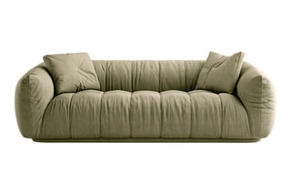 Canapé Julia - Vert - 3 places - En polyester et nylon