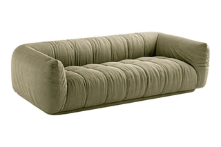 Canapé Julia - Vert - 3 places - En polyester et nylon