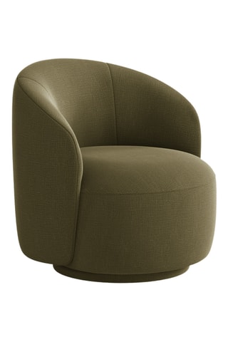 Fauteuil - Kaki - En tissu chenille