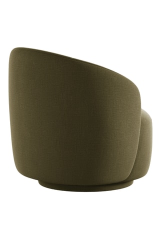 Fauteuil - Kaki - En tissu chenille