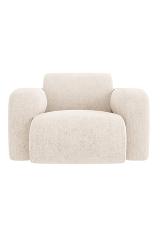 Fauteuil - Beige - En tissu chenille