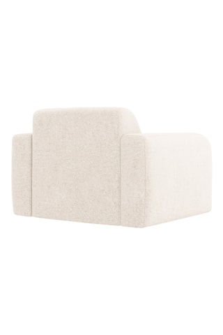 Fauteuil - Beige - En tissu chenille