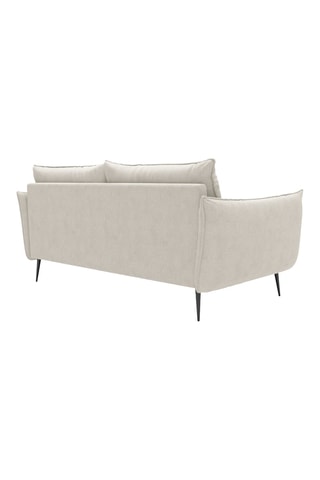 Canapé - Beige - 3 places - En tissu structuré