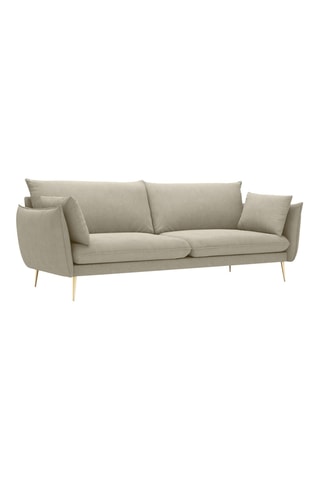 Canapé - Beige - 4 places - En tissu structuré