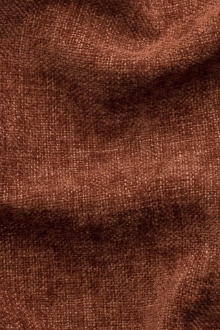 Canapé d'angle gauche - Marron rouille - 4 places - En tissu velouté