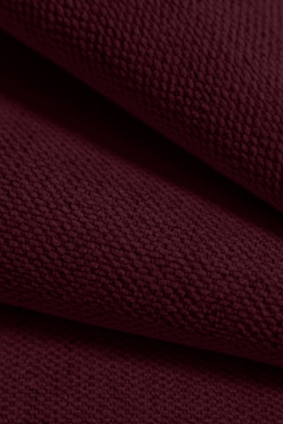 Canapé d'angle droit - Bordeaux - 3 places - En tissu chenille