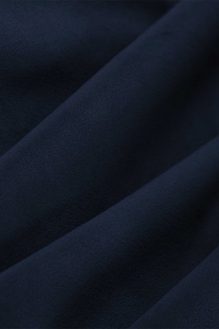 Canapé d'angle droit - Bleu marine - 6 places - En tissu velours