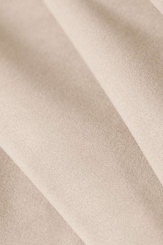 Canapé d'angle panoramique droit - Beige - 6 places - En tissu velours