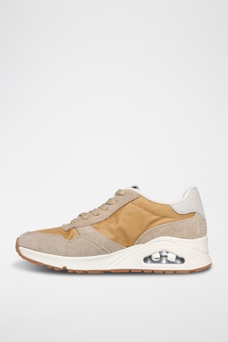 Baskets en nubuck Uno Vintage Dayz - Beige