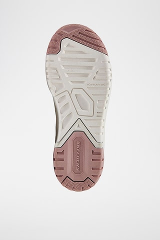 Baskets en cuir - Ecru et mauve