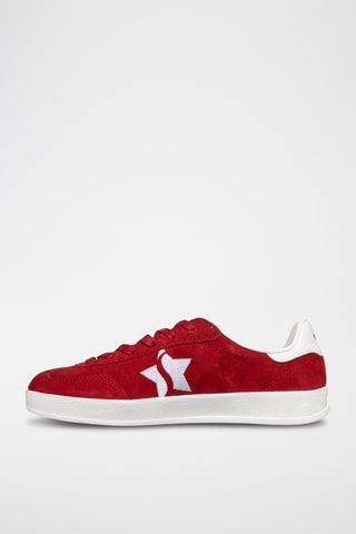 Baskets en cuir - Rouge