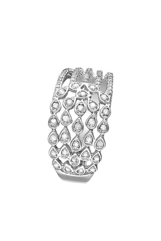Bague Babylone Or blanc et diamants