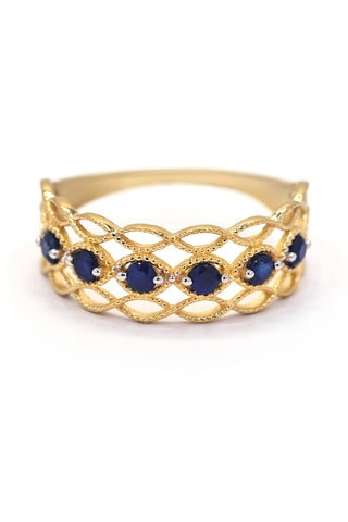 Bague Pianosa - Or jaune et saphirs