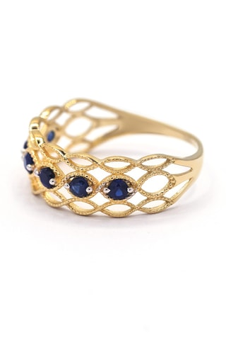 Bague Pianosa - Or jaune et saphirs