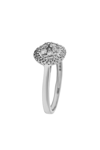 Bague Canberra - Or blanc et diamants