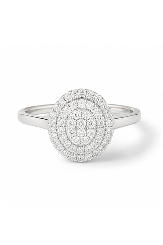 Bague Geelong - Or blanc et diamants