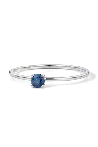 Bague Only One - Or blanc et saphir