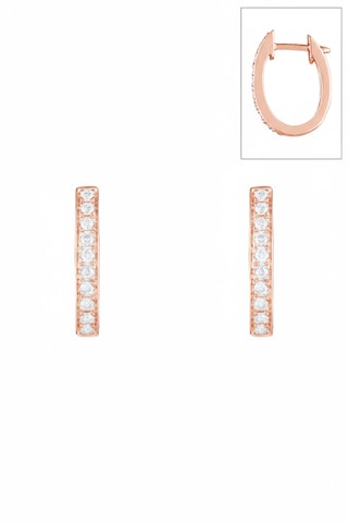 Créoles Pure Seduction - Or rose et diamants