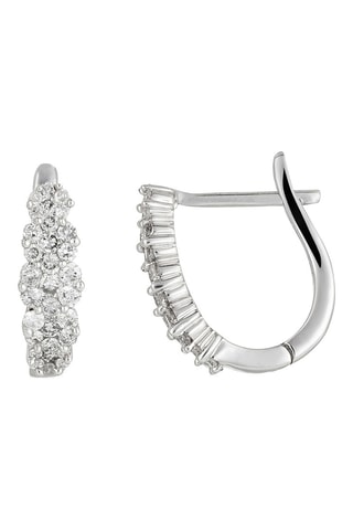 Créoles Merveilles de Lumières - Or blanc et diamants