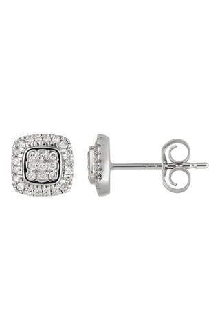 Puces Sweet Illusion - Or blanc et diamants