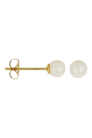 Puces My Pearl - Or jaune et perles de culture d'eau douce