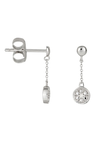Boucles d'oreilles Comme sur un Nuage - Or blanc et diamants