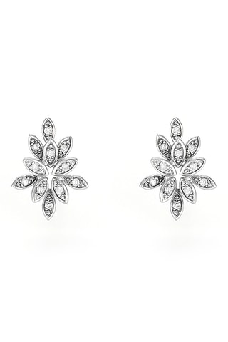 Puces Bouquet - Or blanc et diamants
