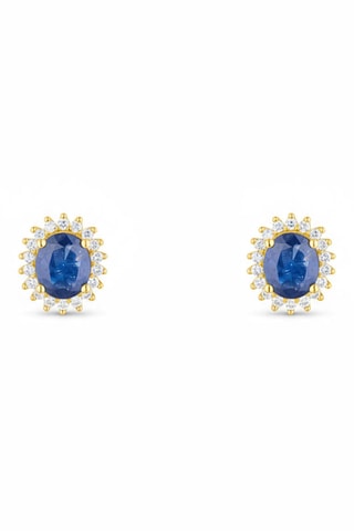 Puces Abra - Or jaune, diamants et saphirs