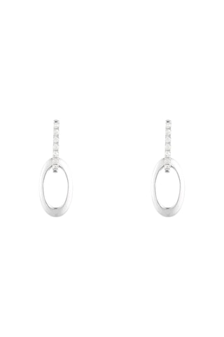 Boucles d'oreilles Bari - Or blanc et diamants