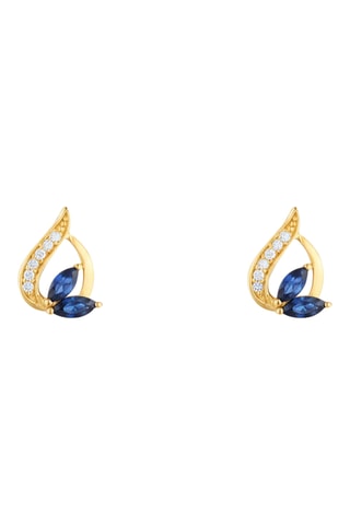 Puces Coban - Or jaune, diamants et saphirs