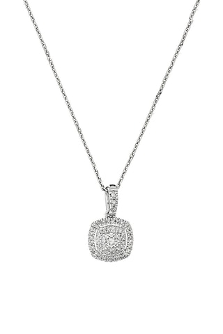 Pendentif The One - Or blanc et diamants