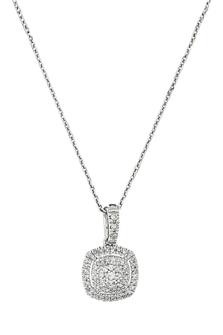 Pendentif The One - Or blanc et diamants