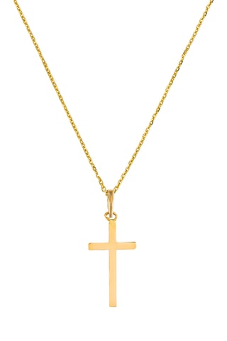 Pendentif Croix Croyance - Or jaune