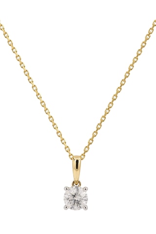 Pendentif Evidence - Or jaune et diamant