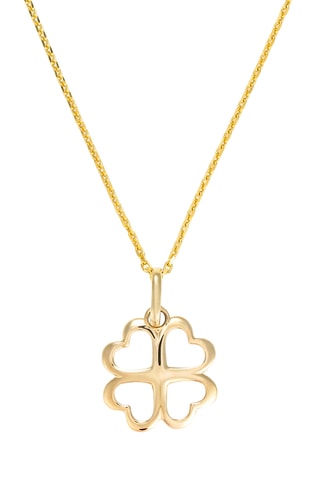 Pendentif Trèfle Merveilleux - Or jaune