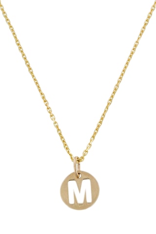 Pendentif Lettre M - Or jaune