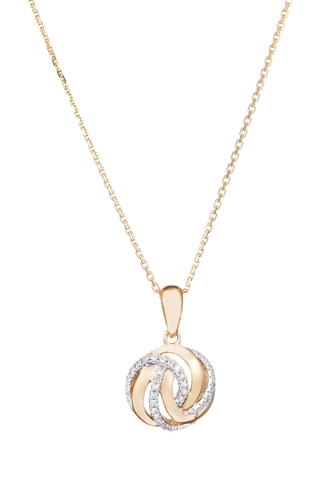 Pendentif Golden Eye - Or jaune et diamants