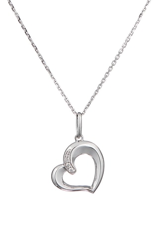 Pendentif De Tout Cœur - Or blanc et diamants