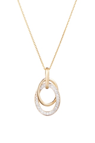 Pendentif Double Jeu - Or jaune et diamants
