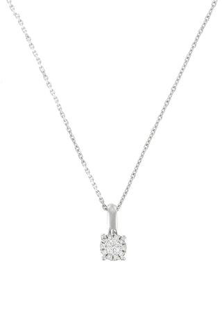 Pendentif Akna - Or blanc et diamants