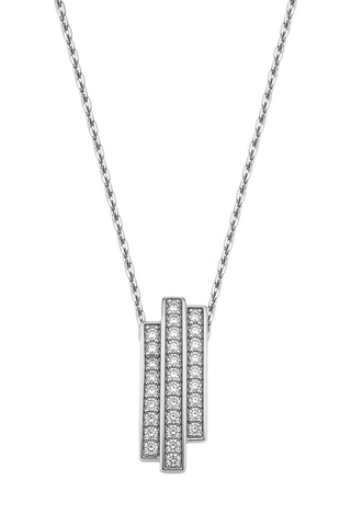 Pendentif Sultane - Or blanc et diamants