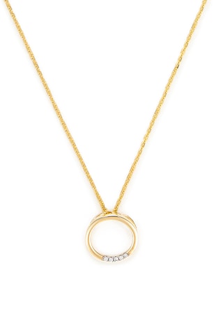 Pendentif Cercle - Or jaune et diamants